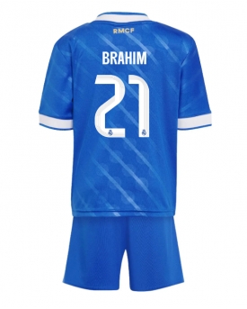 Billige Fotballdrakt Real Madrid Brahim Diaz #21 Replika Tredjedraktsett Barn 2025-26 Kortermet (med bukser)